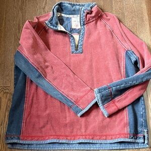 Fat Face Red and Blue Men's Pullover